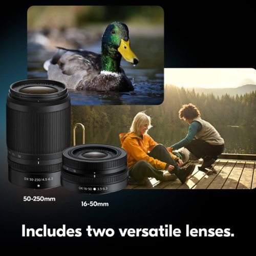 Nikon Z50II Mirrorless Camera Two Lens Kit with NIKKOR Z DX 16-50mm f/3.5-6.3 VR and NIKKOR Z DX 50-250mm f/4.5-6.3 VR Lenses - Black BUY IN AUSTRALIA