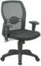 Office Star Products - Woven Mesh Back Office Chair - Black-Front_Standard