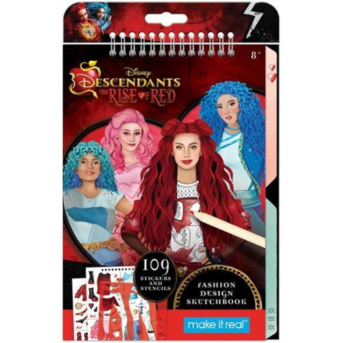Make It Real - Make It Real: Descendants 4 Rise Of Red Fashion Design Sketchbook -8+-Front_Standard 