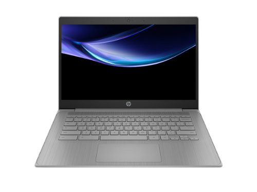 HP - Chromebook Laptop Computer 14" HD Intel Celeron 4 GB memory;64 GB eMMC - Modern gray-Front_Standard 