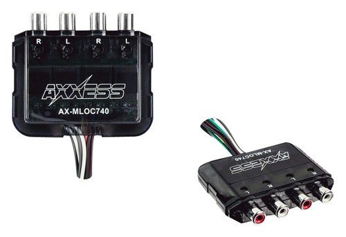  AXXESS - 4-Channel Line Output Converter - Black