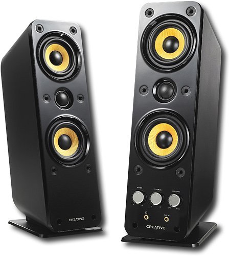  Creative - GigaWorks T40 Series II 2.0 Speaker System (2-Piece) - Black/Yellow