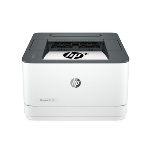 HP - LaserJet Pro 3001dwe Wireless Black-and- Laser Printer with 3 months of Instant Ink included with HP+ - White-Front_Standard 