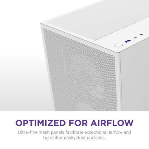 NZXT H5 Flow RGB 2024 Compact ATX Mid Tower Airflow PC Case White