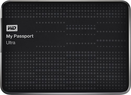  WD - My Passport Ultra 2TB External USB 3.0 Hard Drive - Black