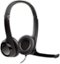 Logitech - H390 Wired USB On-Ear Stereo Headphones - Black-Front_Standard 
