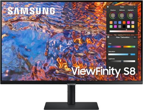 Samsung  Viewfinity 32" S8 (S80PB) UHD 4K Monitor with IPS Panel and Tilt Stand (USB, HDMI, DisplayPort) - Black