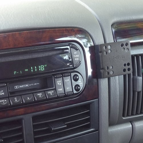 PanaVise - InDash Mount for 1999-2004 Jeep Grand Cherokee Laredo Vehicles - Matte Black-Front_Standard 