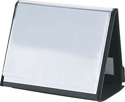 Cardinal - Easel ShowFile Presentation Book, Horizontal, 40-Sheet Capacity, Black - Black/White