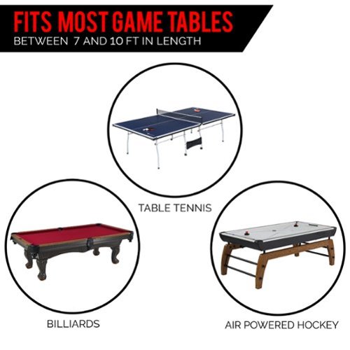 Barrington Billiards Game Table Cover 8.4 Ft x 4.7 Ft Oxford Water Resistant - Black HOW TO BUY