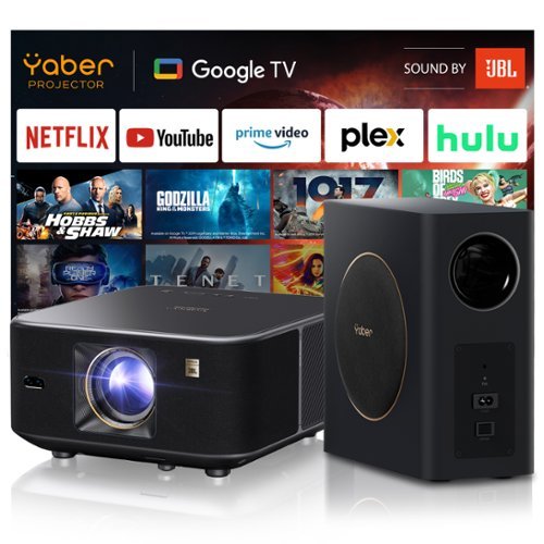 Yaber K3 Pro Projector, 1000 ISO, 30W JBL Speaker, Dolby Audio, WiFi 6, BT, Auto Screen Adapt – - Black GLOBAL SHIPPING