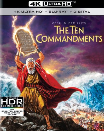 

The Ten Commandments [Includes Digital Copy] [4K Ultra HD Blu-ray/Blu-ray] [1956]