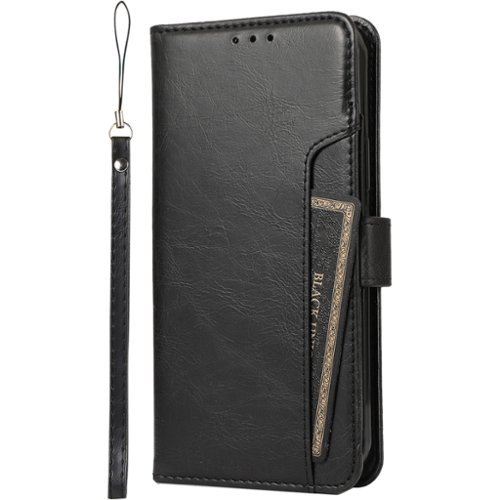 SaharaCase - Folio Wallet Case for Apple iPhone 14 - Black-Left_Standard 
