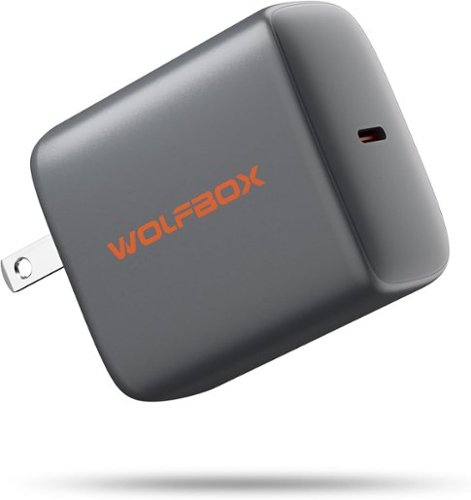 65W Type-C PD Charge Compatible with Wolfbox Brand Jump Starter, Fast Charging, Universal Compatibility - Silver gray-Front_Standard 