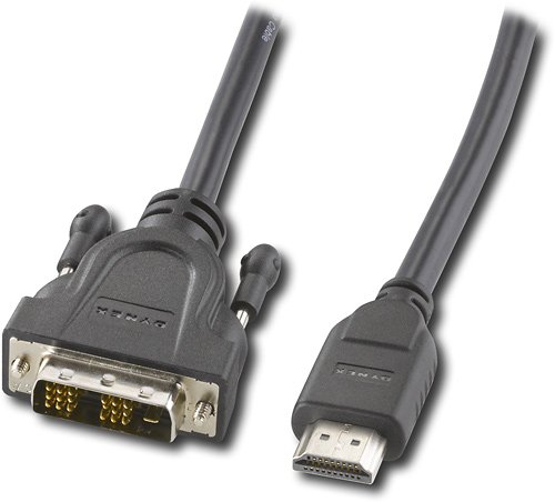  Dynex™ - 6' DVI-D-to-HDMI Cable - Black