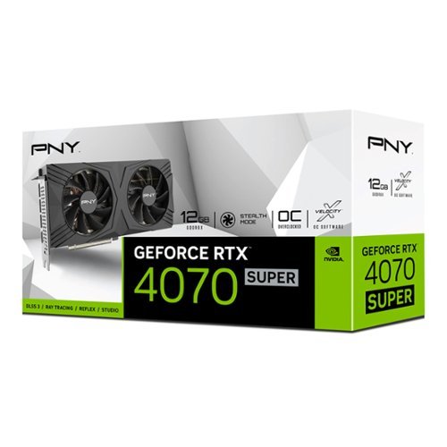 PNY GeForce RTX 4070 SUPER 12GB Overclocked GDDR6X PCI Express 4.0  Graphics Card with Dual Fan - Black BUY IN AUSTRALIA