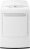 LG - 7.3 Cu. Ft. 8-Cycle Electric Dryer - White-Front_Standard 