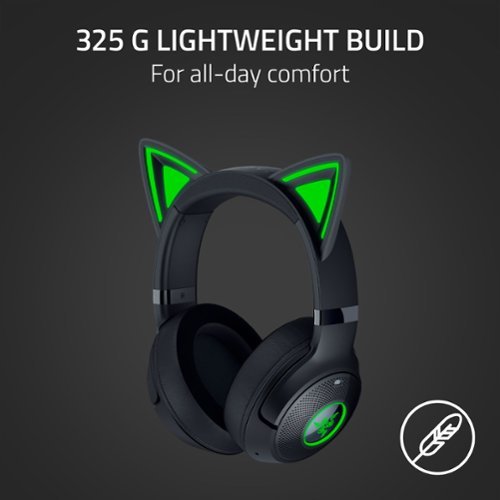 Razer Kraken Kitty V2 Wireless Gaming Headset for PC, Mac, Mobile, and Tablet - Black GLOBAL SHIPPING