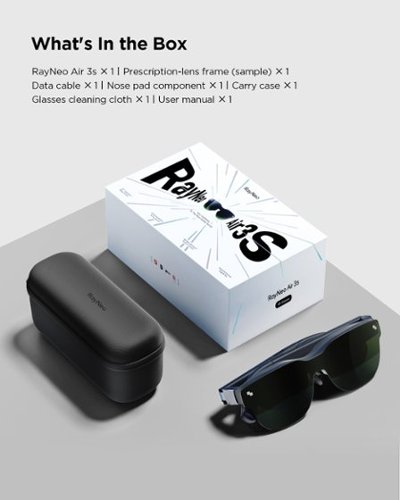 RayNeo  Air 3s AR/XR Smart Glasses with 201 Micro OLED - Dark Grey BUY IN MIDDLE EAST