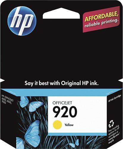  HP - 920 Ink Cartridge - Yellow