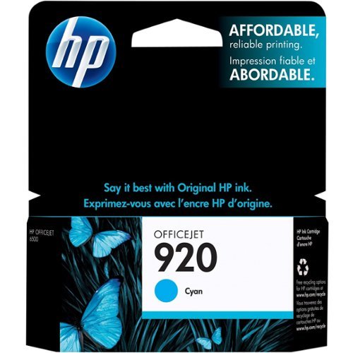 HP - 920 Standard Capacity Ink Cartridge - Cyan