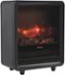 Fireplace Space Heater - Black-Front_Standard
