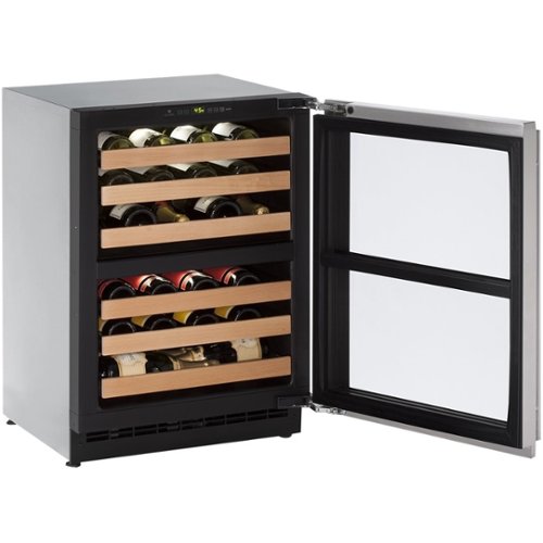 U-Line - Wine Captain 43-Bottle Wine Cooler - Silver