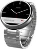 Motorola - Moto 360 23mm Smartwatch for Select Android Devices - Natural Silver-Front_Standard