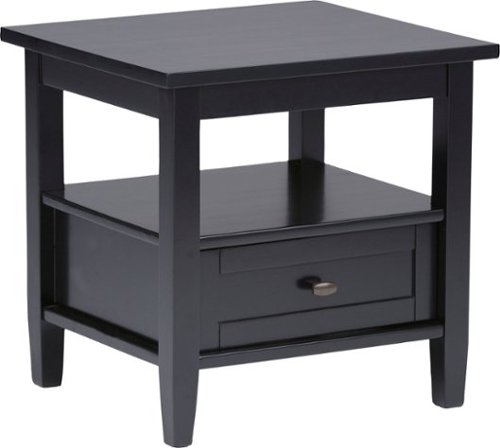 Simpli Home - Warm Shaker End Table - Black-Front_Standard 
