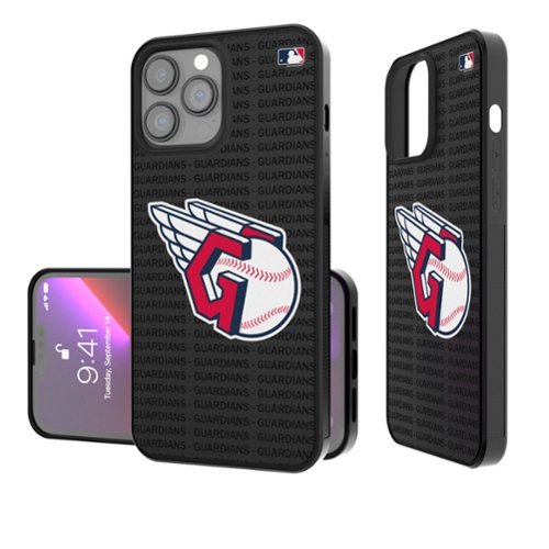 Keyscaper - MLB - Cleveland Guardians iPhone Text Backdrop Design Bump Case - 16 Pro Max - Multicolor-Front_Standard 