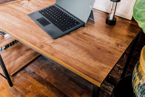 OneSpace - Camden 2 Shelf Computer Desk - Classic Oak-Front_Standard 