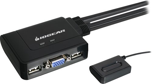  IOGEAR - 2-Port USB KVM Switch - Black
