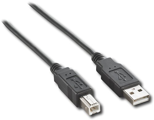  Dynex™ - 6' USB 2.0 A/B Cable - Black