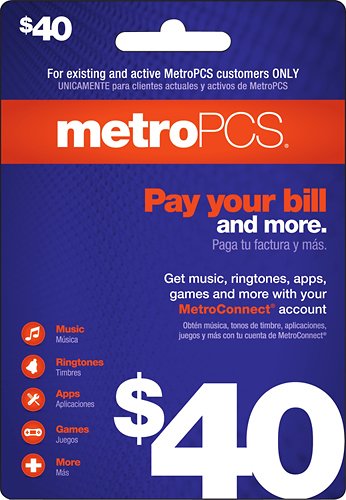  MetroPCS - $40 Payment Card - Purple