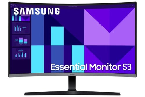 Samsung - S3 S39GD 32" FHD 100Hz Essential Curved Monitor (HDMI) - Black-Front_Standard 