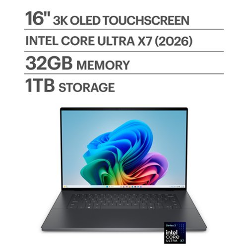 Dell - XPS 16 - 16" 3.2K OLED Touchscreen Laptop - Intel Core Ultra X7 358H 2026 - 32GB Memory - 1TB Storage - Copilot+ PC - Graphite – Intel 358H