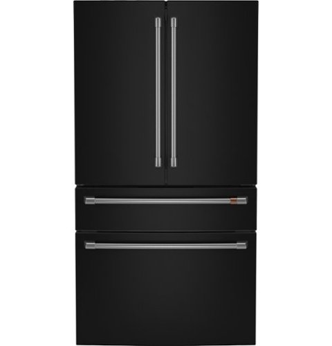 Caf - 23.2 Cu. Ft. 4-Door French Door Counter-Depth Smart Refrigerator with Dual Dispense AutoFill Pitcher