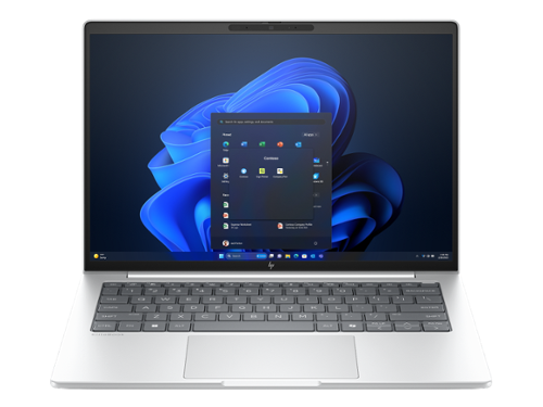 HP - EliteBook Laptop Computer 14" WUXGA Touch Screen Intel Core Ultra 7 64 GB - Glacier silver aluminium-Front_Standard 