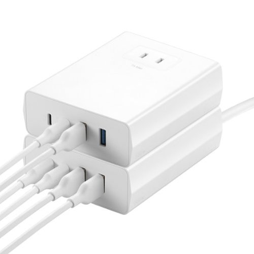 Insignia™ 140W 4-Port USB and USB-C Desktop Charger Kit for MacBook Pro 16”, Laptops, Smartphone, Tablet, and More - White BUY IN AUSTRALIA