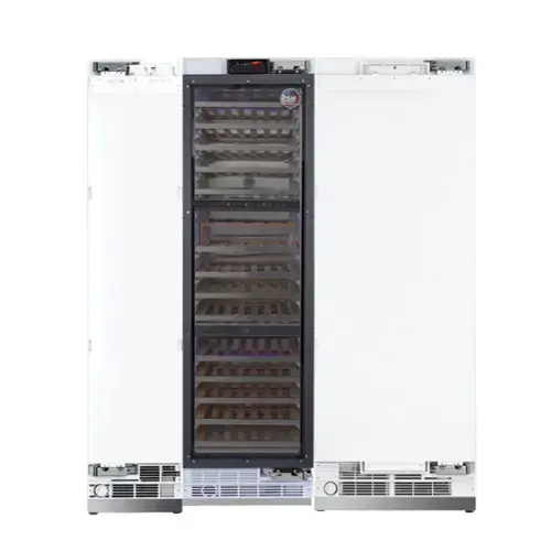 Front. Kucht - 72 in. Panel‑Ready Refrigeration Set — 30. in. Refrigerator, 18 in. Freezer & 24 in. Wine Cooler, Counter‑Dept - Panel Ready.