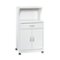 Sauder - Microwave/kitchen Glacier White Cart - Soft White-Angle_Standard