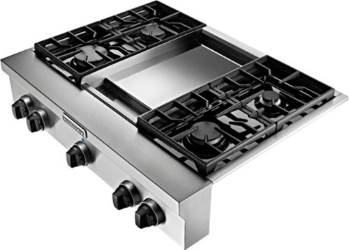  KitchenAid - 36&quot; Built-In Gas Cooktop - Stainless Steel
