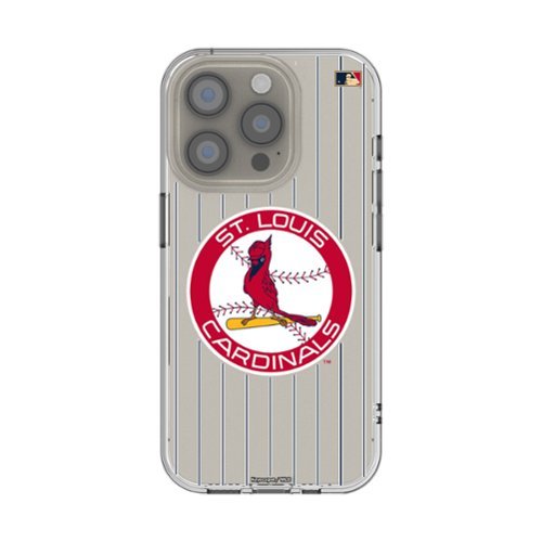 Keyscaper - MLB - St. Louis Cardinals - Cooperstown Pinstripe iPhone Clear Case - 16e - Multicolor-Front_Standard 
