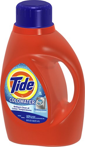  Tide - Coldwater 50 Oz. High-Efficiency Liquid Detergent - Black