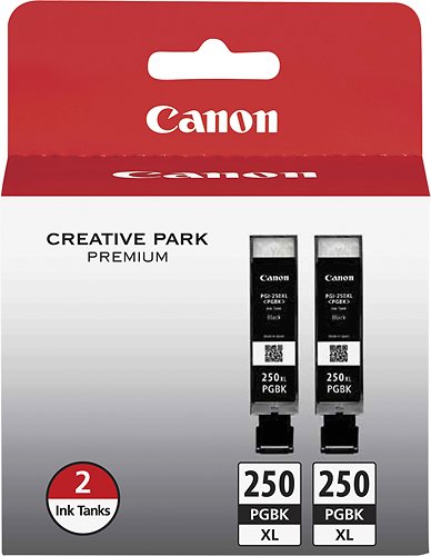  Canon - 250 XL 2-Pack High-Yield Ink Cartridges - Black