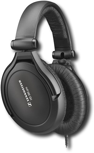  Sennheiser - Professional Monitoring Over-the-Ear Headphones - Black