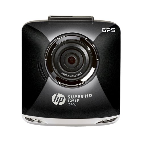 HP - 5-Series f520g Super HD Car Camcorder - Black-Front_Standard 