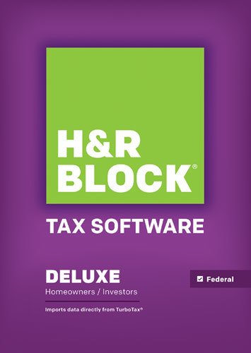  H&amp;R Block - Tax Software Deluxe: Homeowners/Investors Federal