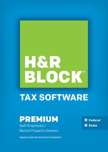 H&amp;R Block - Tax Software Premium Federal and State: Self-Employed and Rental Property Owners