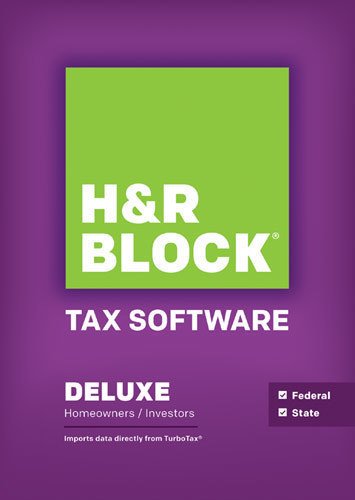  H&amp;R Block - Tax Software Deluxe: Homeowners/Investors Federal and State